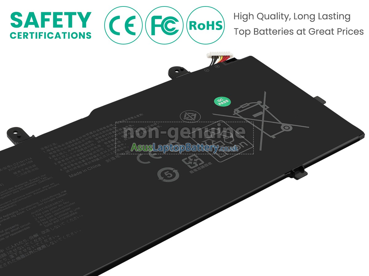replacement Asus C21N1714 battery