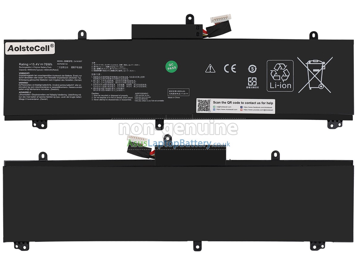 replacement Asus TUF DASH F15 FX516PR-AZ019T battery
