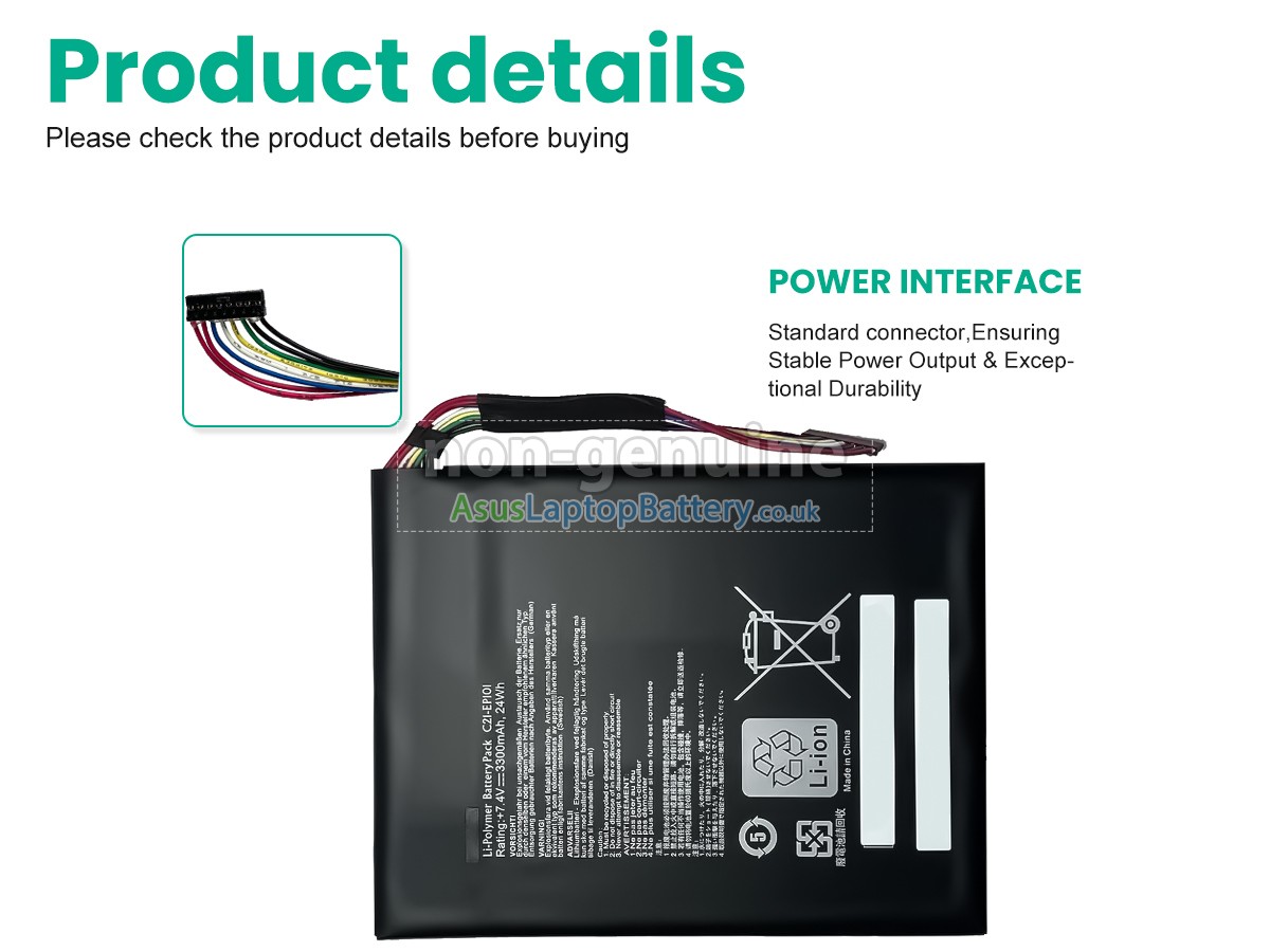 replacement Asus Transformer TF101-A1 battery