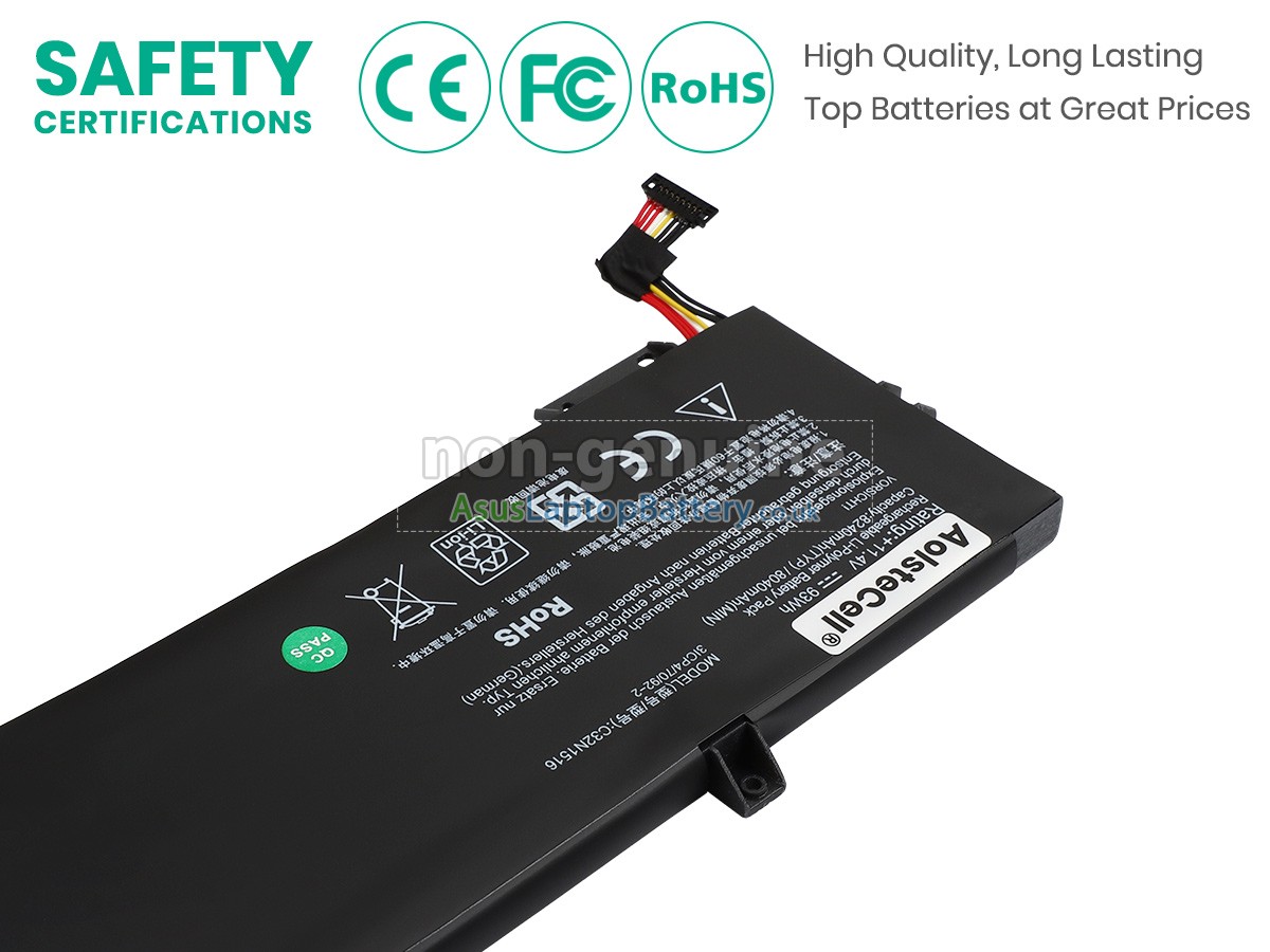 replacement Asus Rog G701VIK-77D08SB2 battery